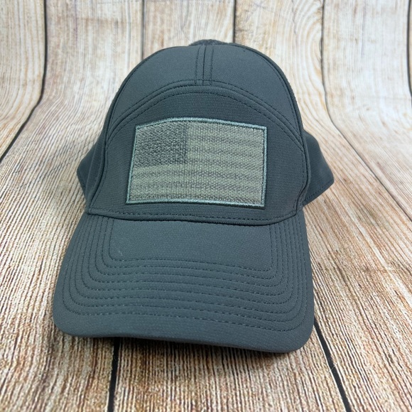 511 Tactical Hat Fitted Stretch Patch Grey Outdoor Hat Cap Tech Gear M/L - Picture 1 of 6